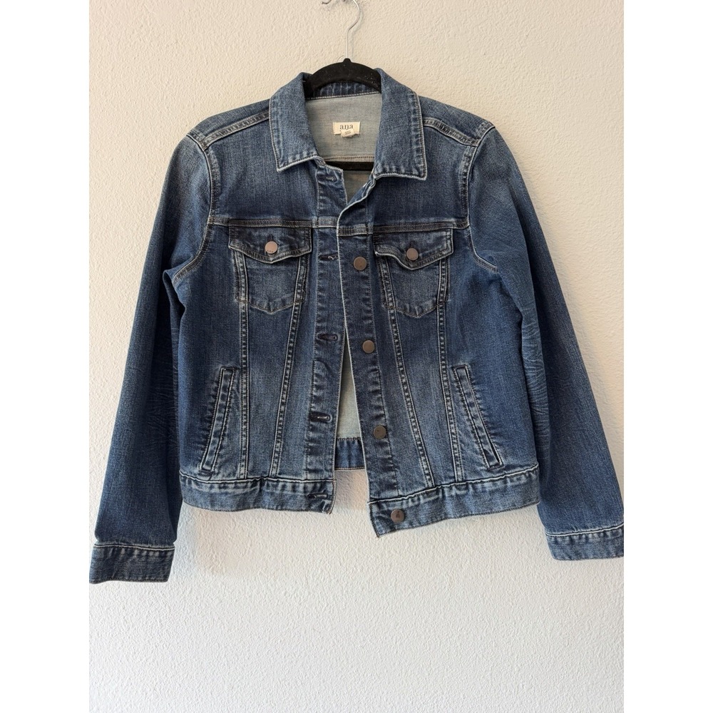 A.N.A. A New Approach Classic Denim Jacket Blue Women's Medium Button Up Trucker